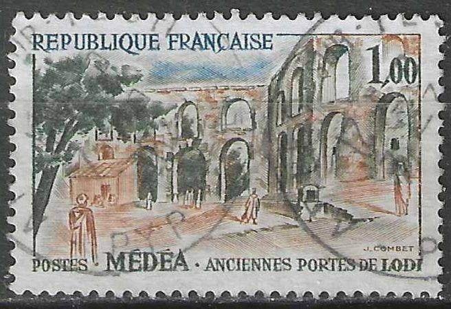 France 1961/1962 - Yvert 1318 - Portes de Médée (ST), Envoi, Affranchi