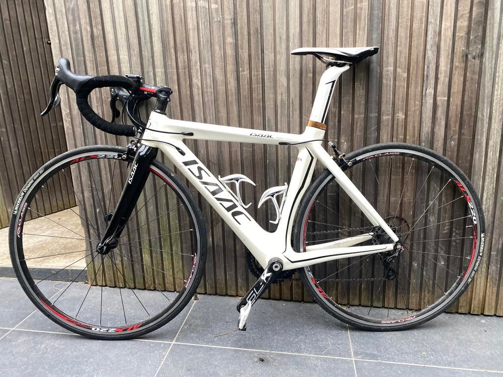 Racefiets isaac full carbon maat 52, Fietsen en Brommers, Fietsen | Racefietsen, Ophalen, Zo goed als nieuw, Carbon
