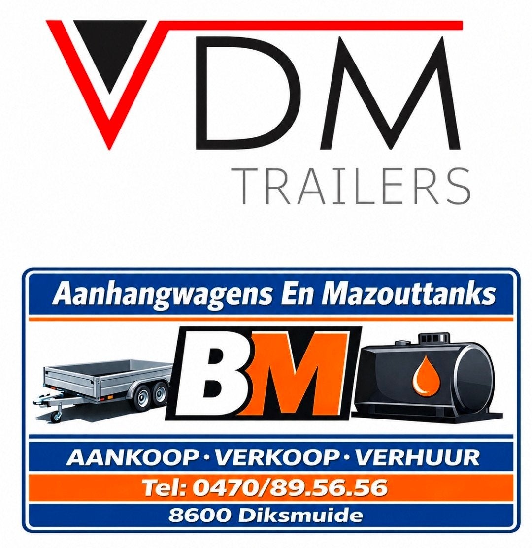 Alle ongeremde 750kg aanhangers VDM Trailers beschikbaar!!, Auto diversen, Ophalen, Nieuw