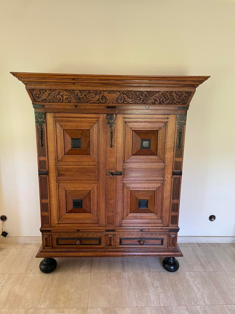 Klassieke houten kast, Antiek en Kunst, Antiek | Meubels | Kasten, Ophalen