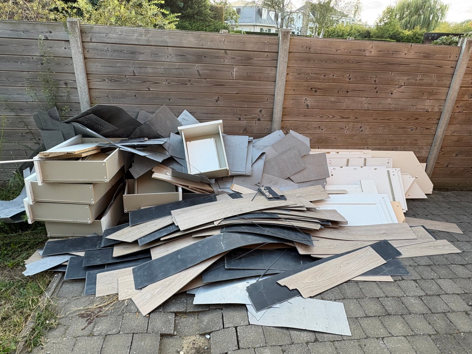 Bewerkt hout en klikvloer, Doe-het-zelf en Bouw, Ophalen, Gebruikt