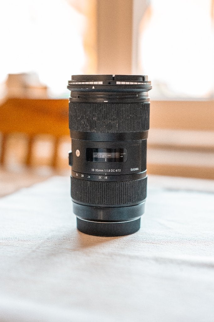 Sigma 18-35mm f/1.8 Art Canon EF + Filtre ND Hoya Variable, TV, Hi-fi & Vidéo, Enlèvement ou Envoi, Utilisé, Canon, Canon EF