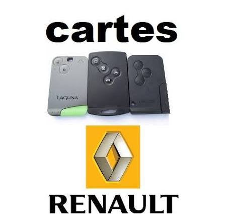 Double clef et carte de démarrage renault, Enlèvement, Renault