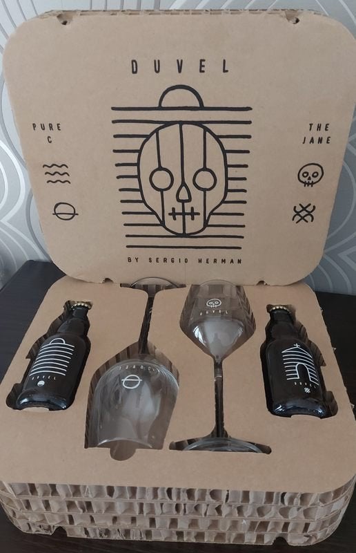 Duvel geschenkbox 'The Jane - Pure C (Sergio Herman), Collections, Marques de bière, Comme neuf, Bouteille(s), Duvel, Enlèvement ou Envoi