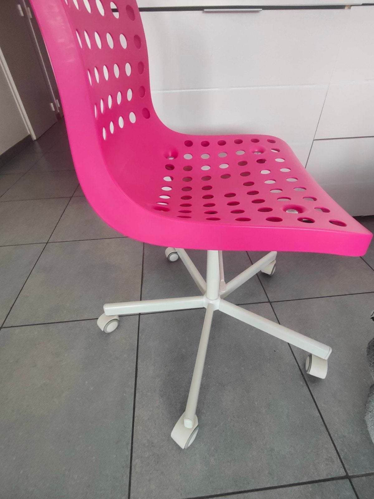 bureaustoel, Huis en Inrichting, Ophalen, Zo goed als nieuw, Roze, Balstoel