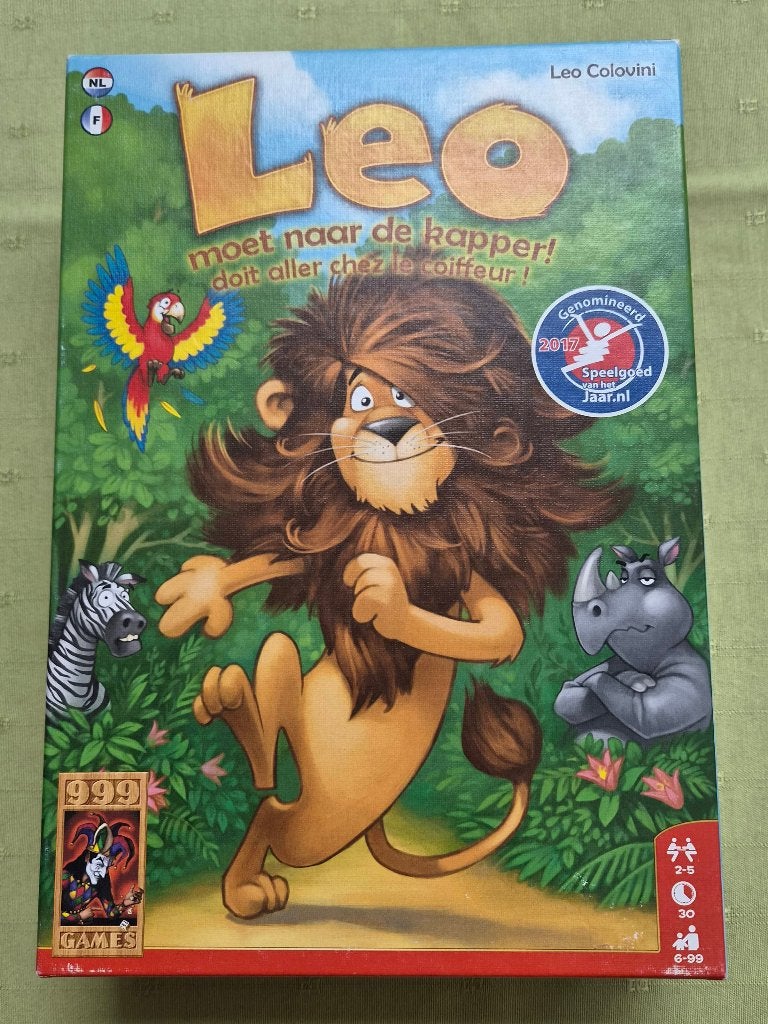 999 Games - Leo moet naar de kapper, Een of twee spelers, Ophalen of Verzenden, Gebruikt, 999 games