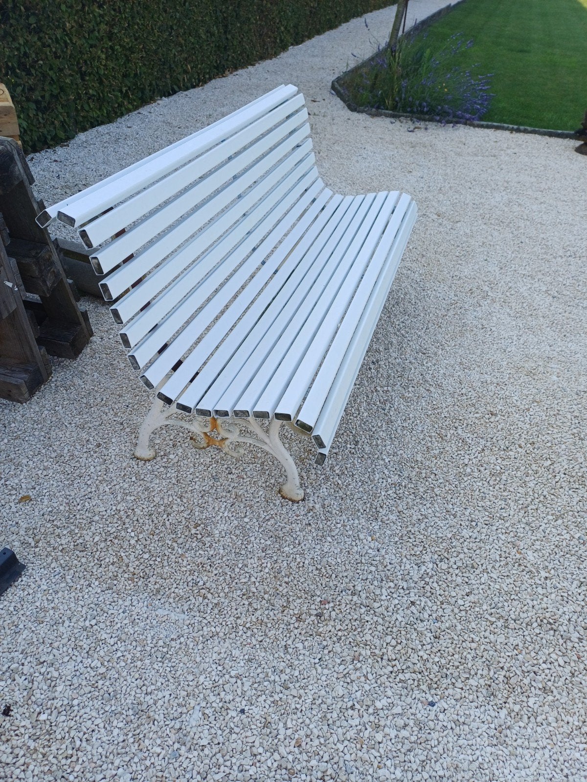 banc de jardin, Enlèvement, Bois