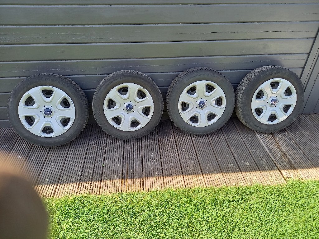 WINTERBANDEN op VELG FORD FIESTA, Ophalen, Gebruikt, 175 mm, Banden en Velgen