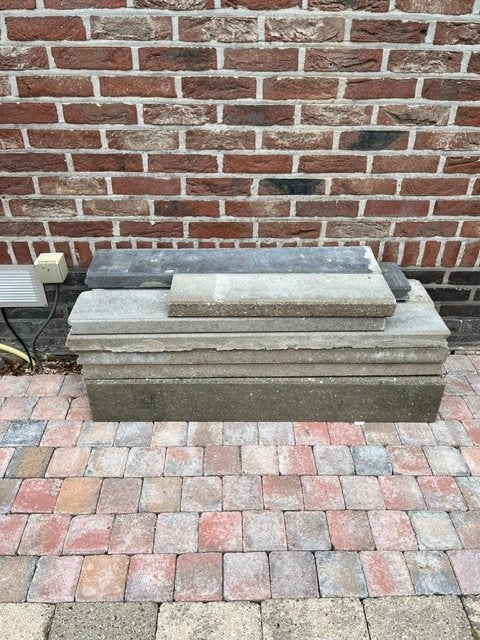 Betonnen boordstenen, 50 à 150 cm, Moins de 10 cm, Pierre ou Argile, Enlèvement