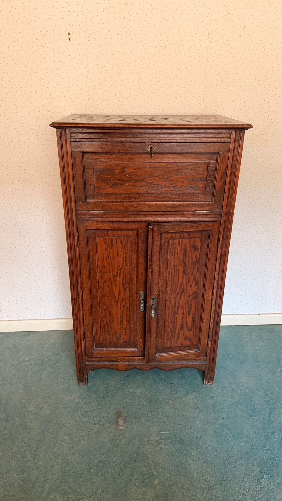 Vintage grammofoonkast 1920, Ophalen, Gebruikt, Art deco
