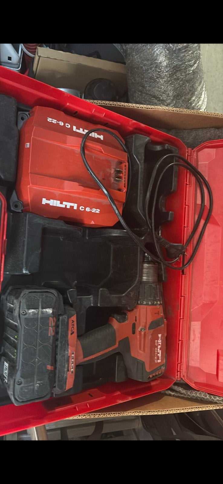 Hilti sf 6H-22 + oplader + batterij, Ophalen, Zo goed als nieuw