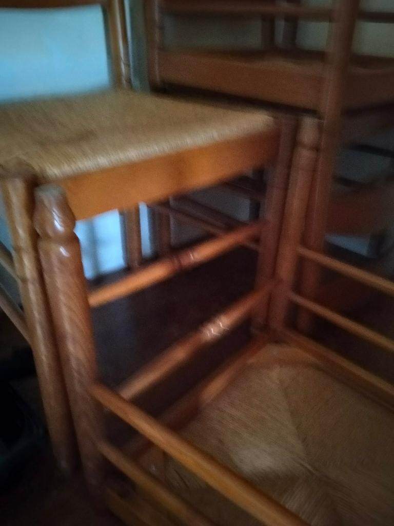 tafel en stoelen, Enlèvement, Utilisé, Quatre personnes, Rectangulaire