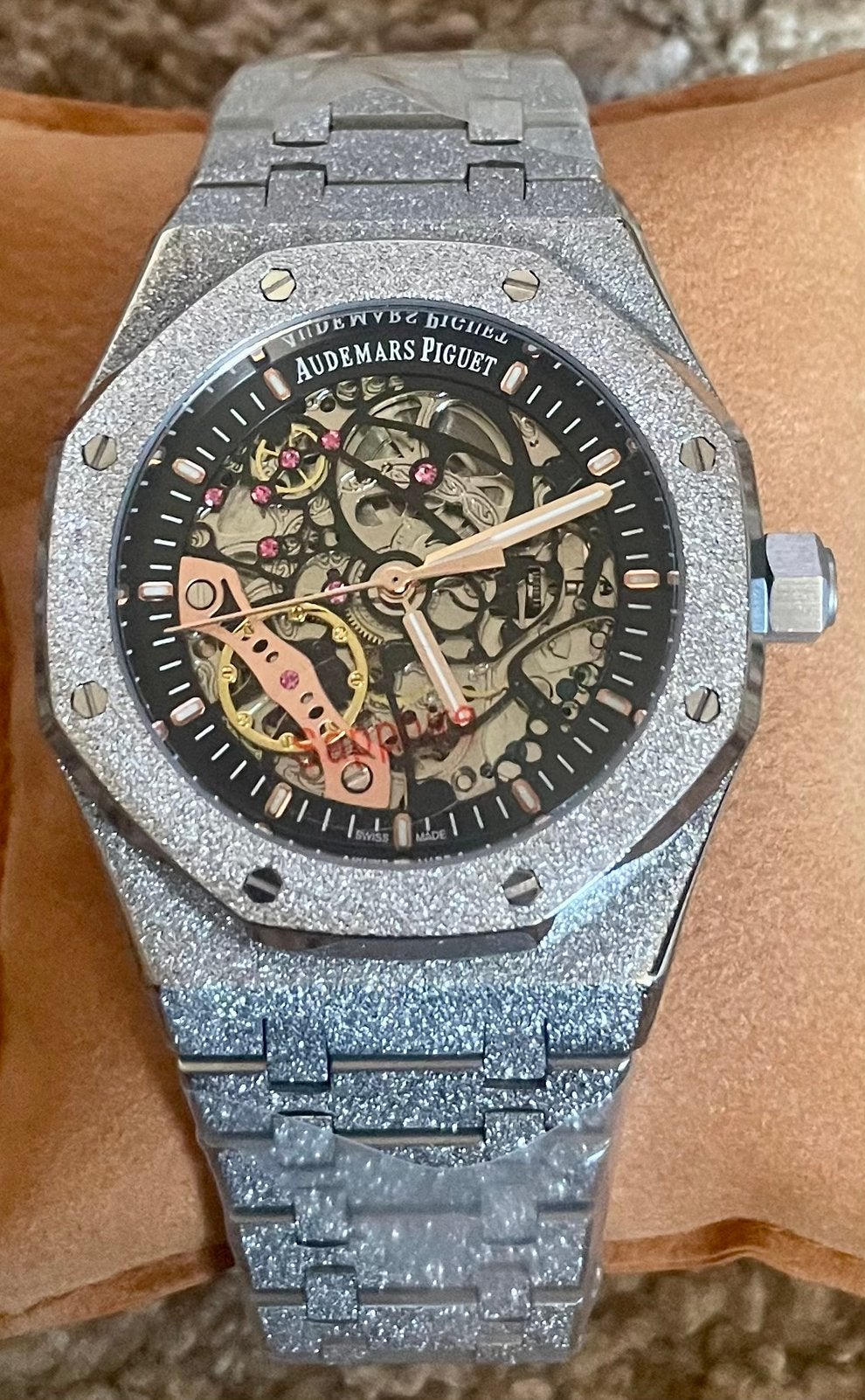 Audemars Piguet Royal Oak Skeleton, Overige merken, Staal, Staal, Polshorloge