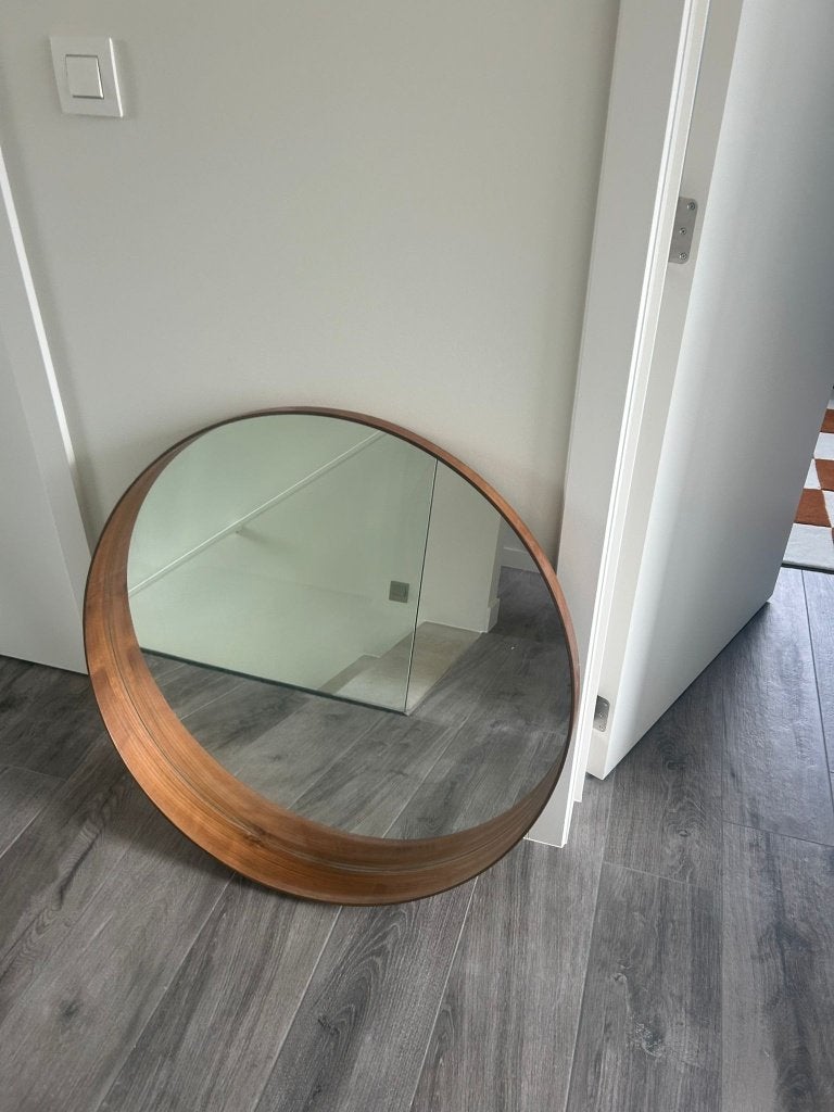 Spiegel Ikea Stockholm, Huis en Inrichting, Ophalen, Rond, Zo goed als nieuw, 75 tot 100 cm