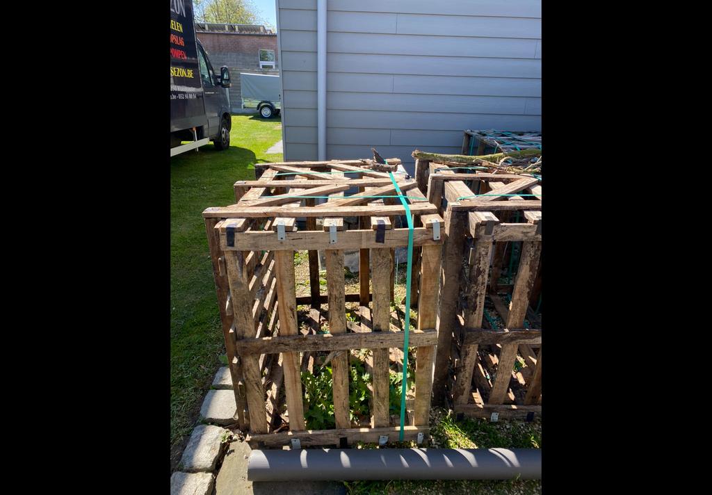Houten kisten heavy duty, Moins de 200 cm, Autres essences de bois, Utilisé, Moins de 25 mm