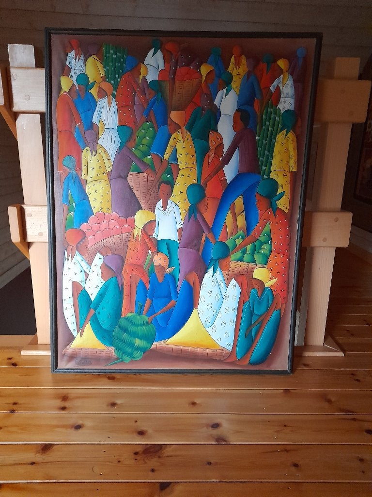 Schilderij op doek van de Caraïben, Ophalen, Schilderij