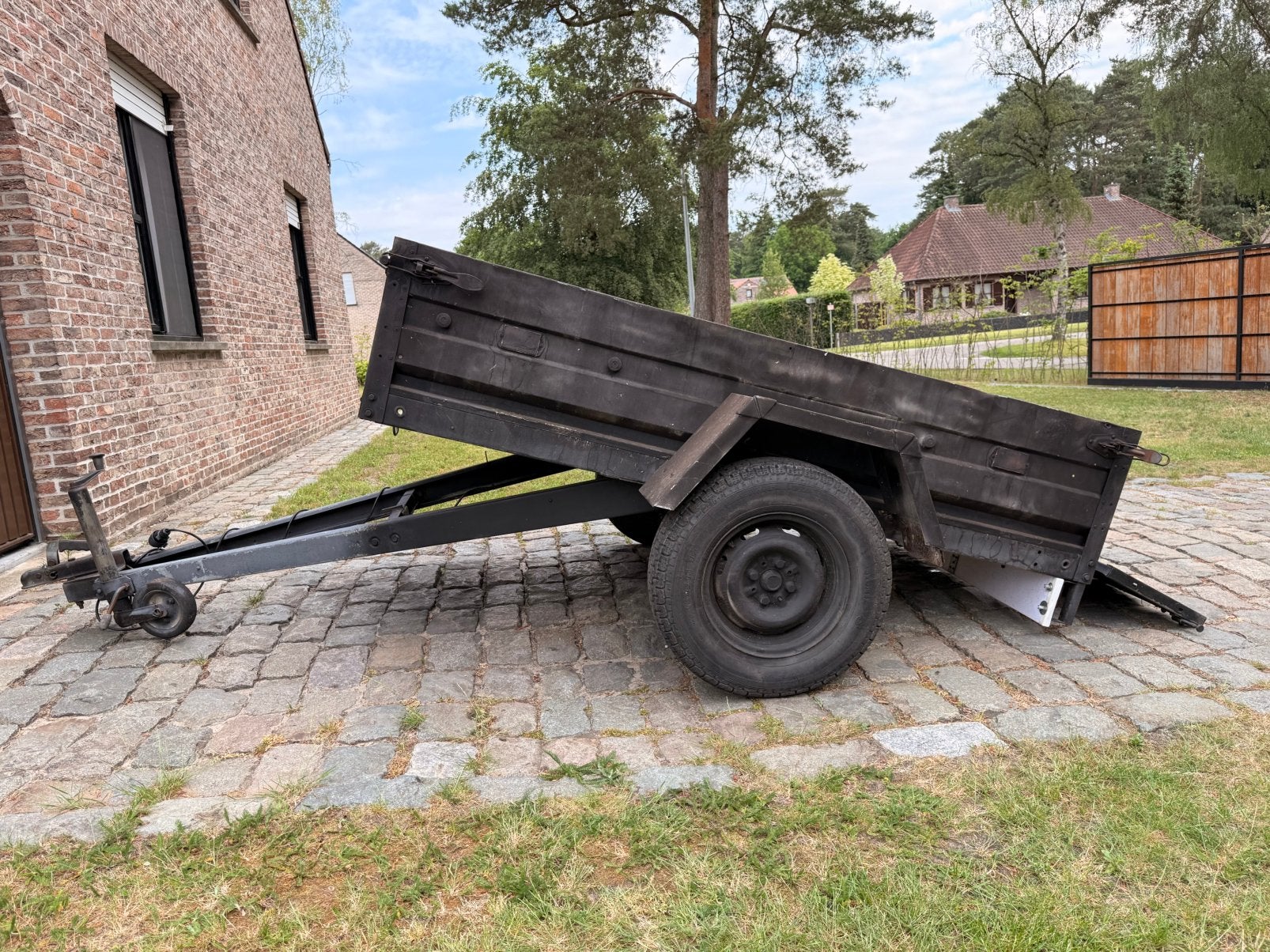 Kleine aanhangwagen kipper / kantelen, Ophalen, Gebruikt