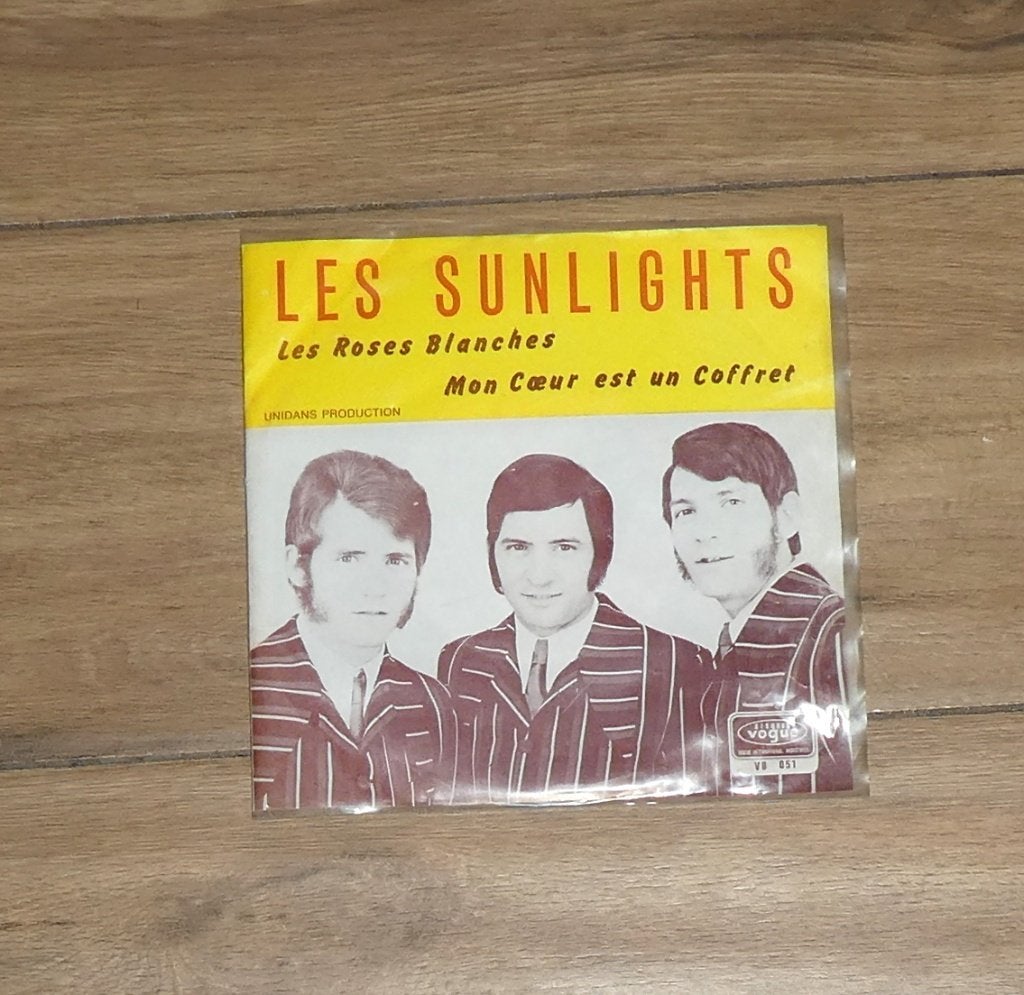 45 tours - Les Sunlights - Les roses blanches (collector), Cd's en Dvd's, Vinyl | Overige Vinyl, Ophalen of Verzenden