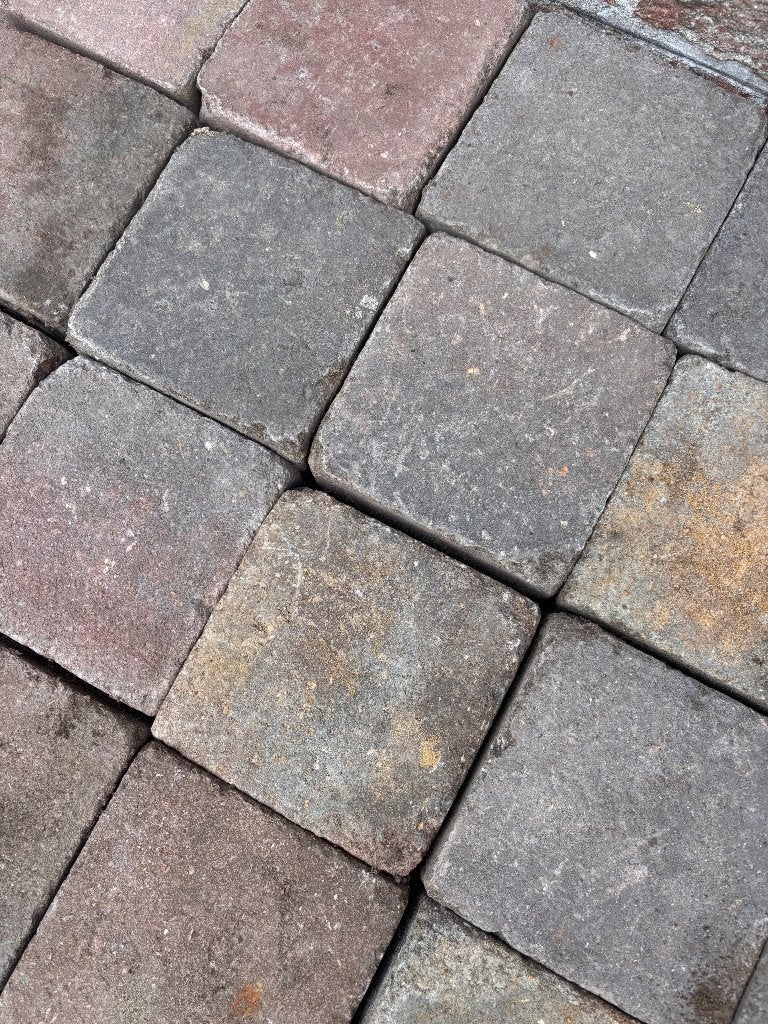 Stenen rood en grijs, Ophalen, Gebruikt, Terrastegels