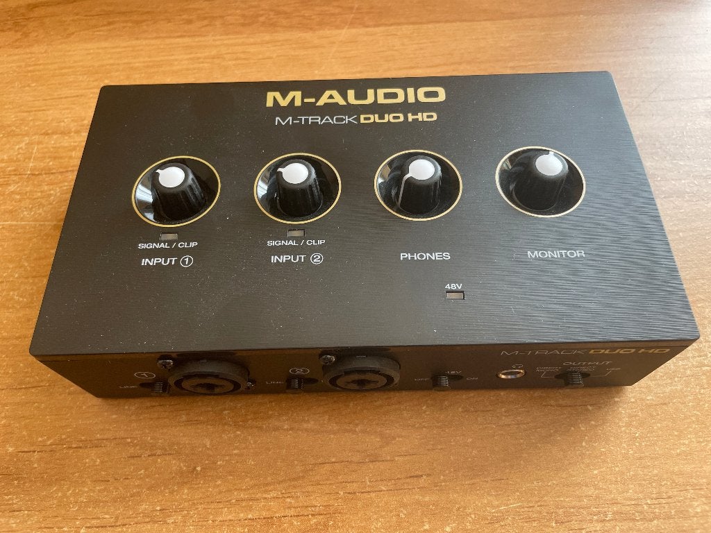 Interface audio M-AUDIO M-Track Duo HD USB-C, Enlèvement ou Envoi, Neuf, HD, USB-C