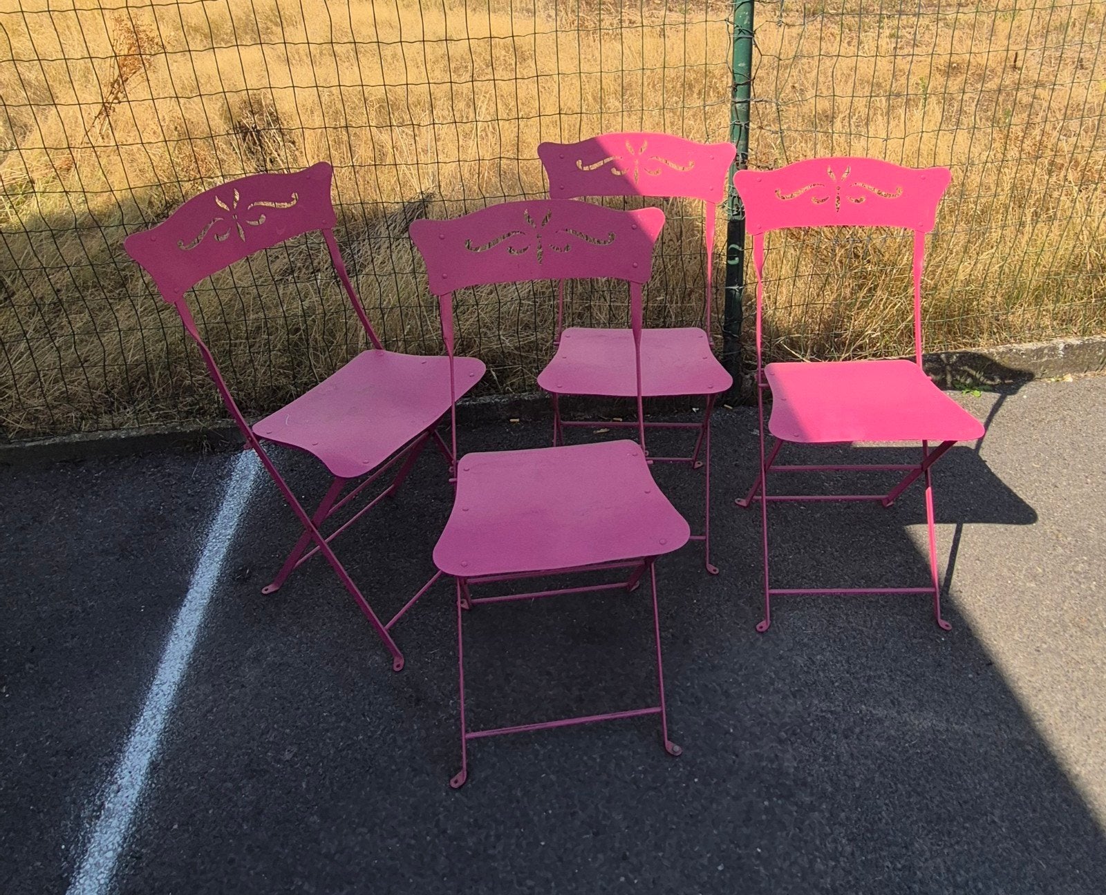 Chaises de jardin Bistro 4 pièces, Enlèvement