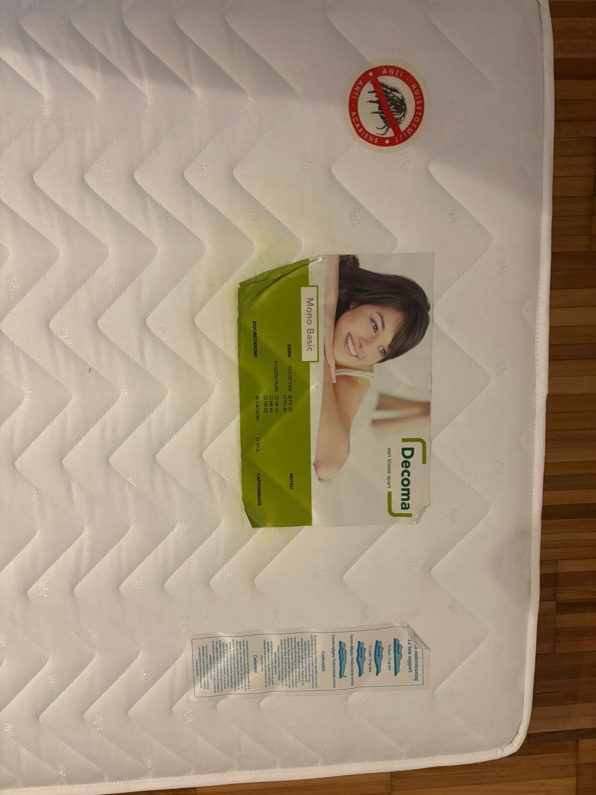 Matras 1-persoonsbed, Ophalen, 90 cm, Eenpersoons, Zo goed als nieuw