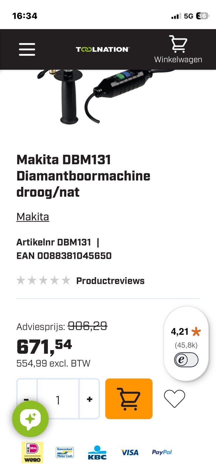 Makita DBM131, Enlèvement, Comme neuf, Perceuse