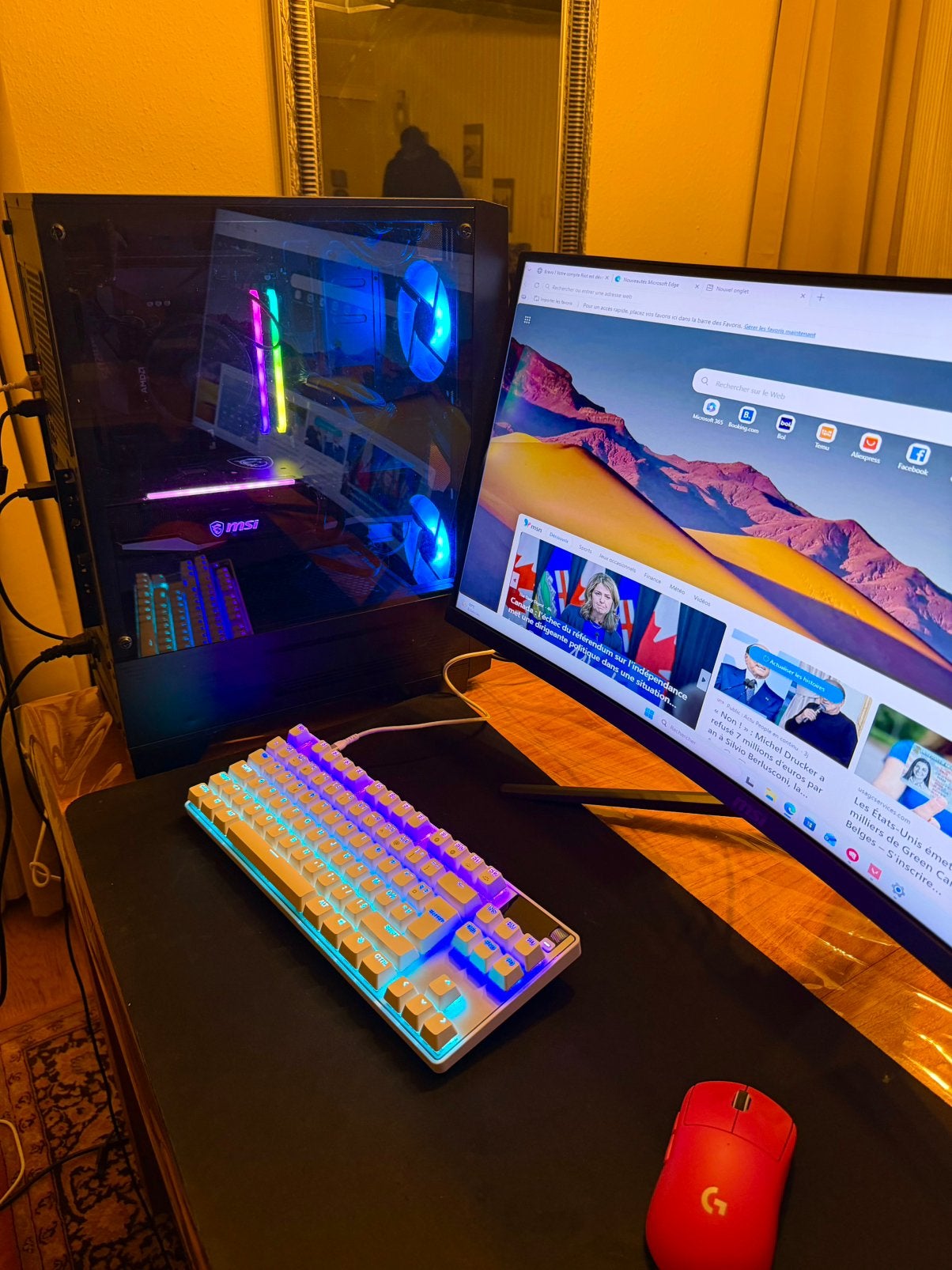 🎮🔥 PC GAMER PUISSANT AVEC SETUP, Verzamelen, Ophalen of Verzenden, Zo goed als nieuw