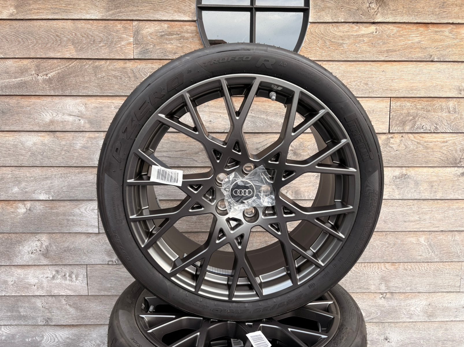 Originele Audi RS3 8Y 19” breedset + Pirelli P Zero Trofeo R, Auto-onderdelen, 265 mm, Banden en Velgen, Nieuw, Personenwagen