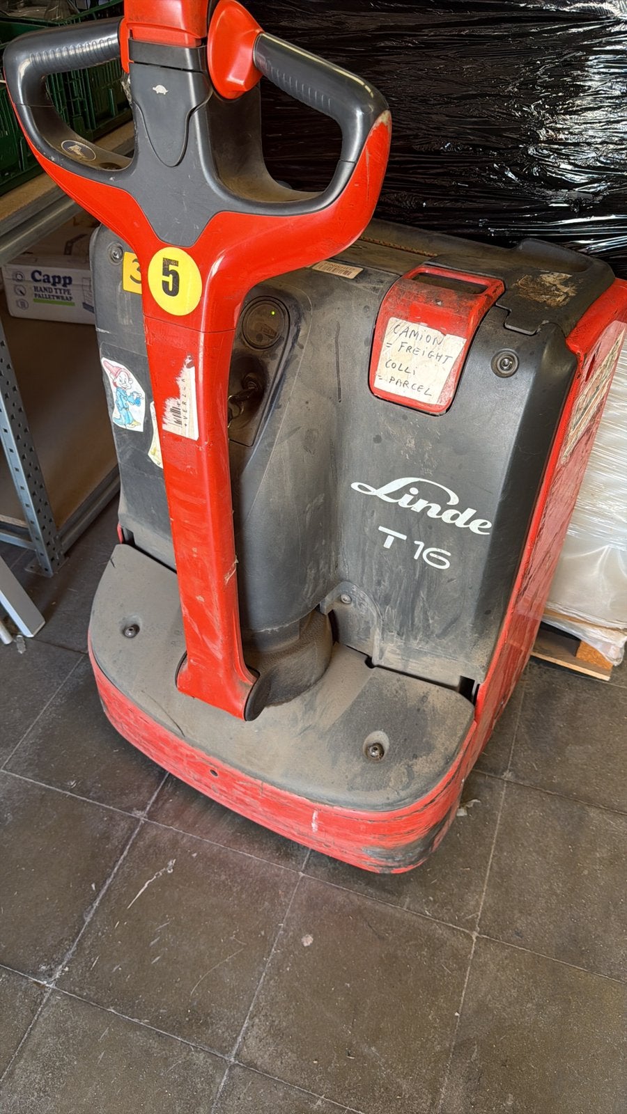 Elektrische transpallet, Doe-het-zelf en Bouw, Palletwagens en Pompwagens, Ophalen, Zo goed als nieuw