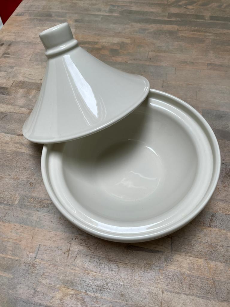Tajine cremekleurig cosy&trendy, Enlèvement, Comme neuf