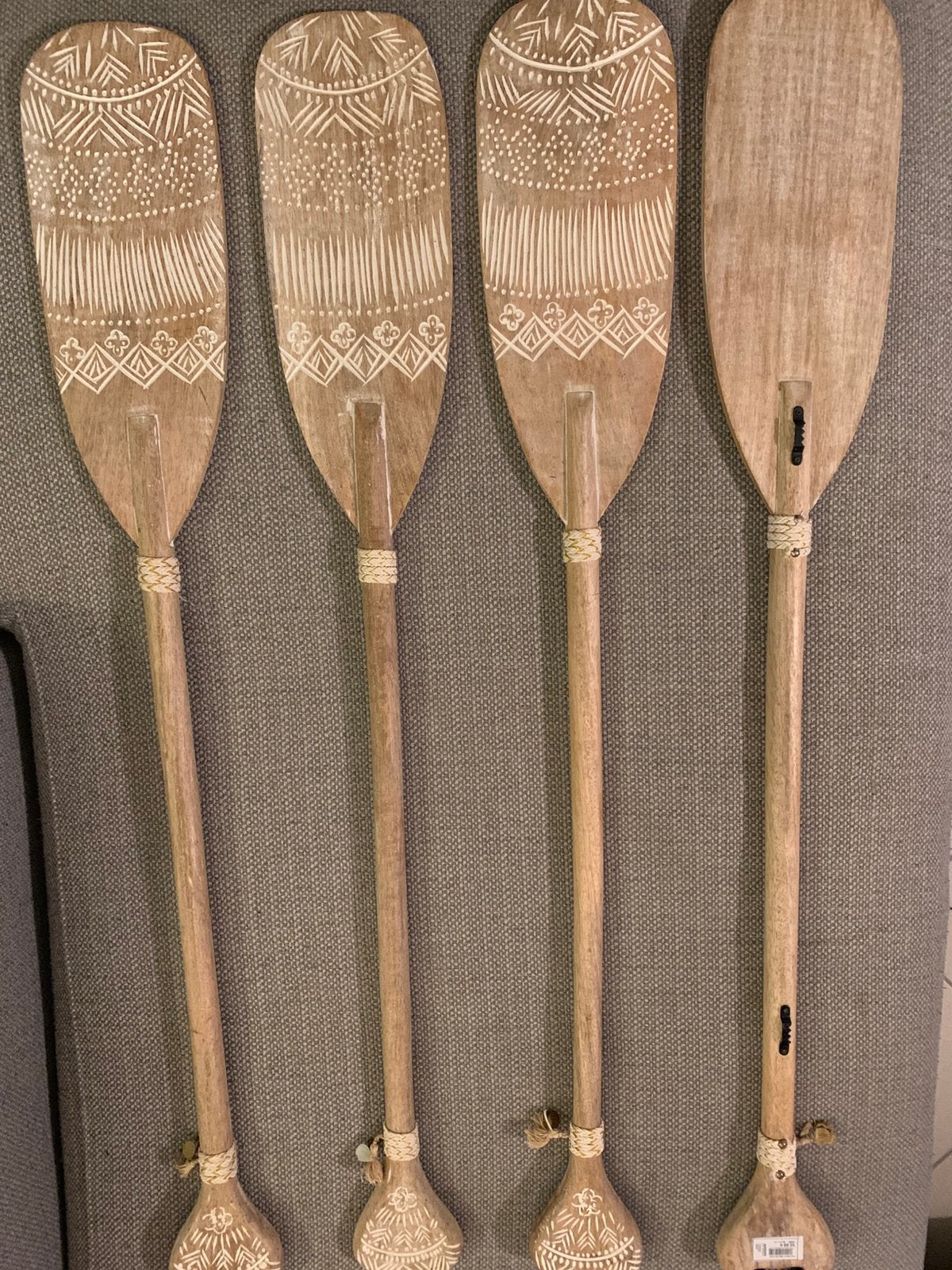 Pagaie en bois comme décoration murale — Maisons du Monde, Neuf, 115 cm, Objet de décoration, Enlèvement