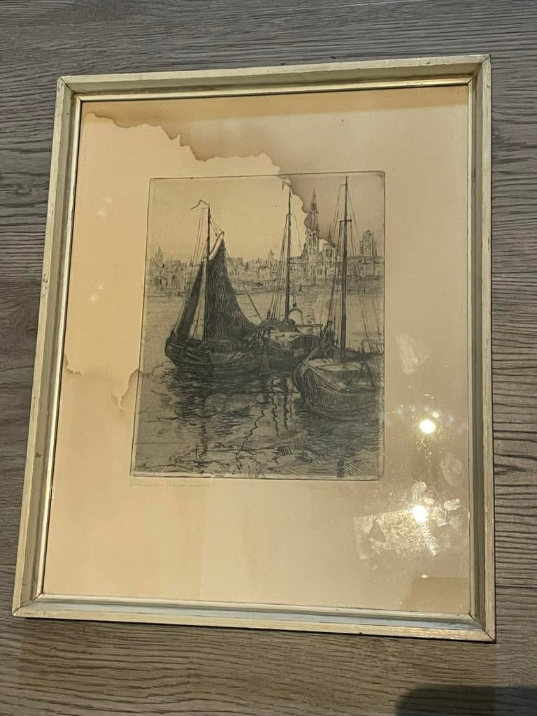 Romain Malfliet Antwerpen - Artist Proof, Enlèvement ou Envoi, Eau-forte, Signé