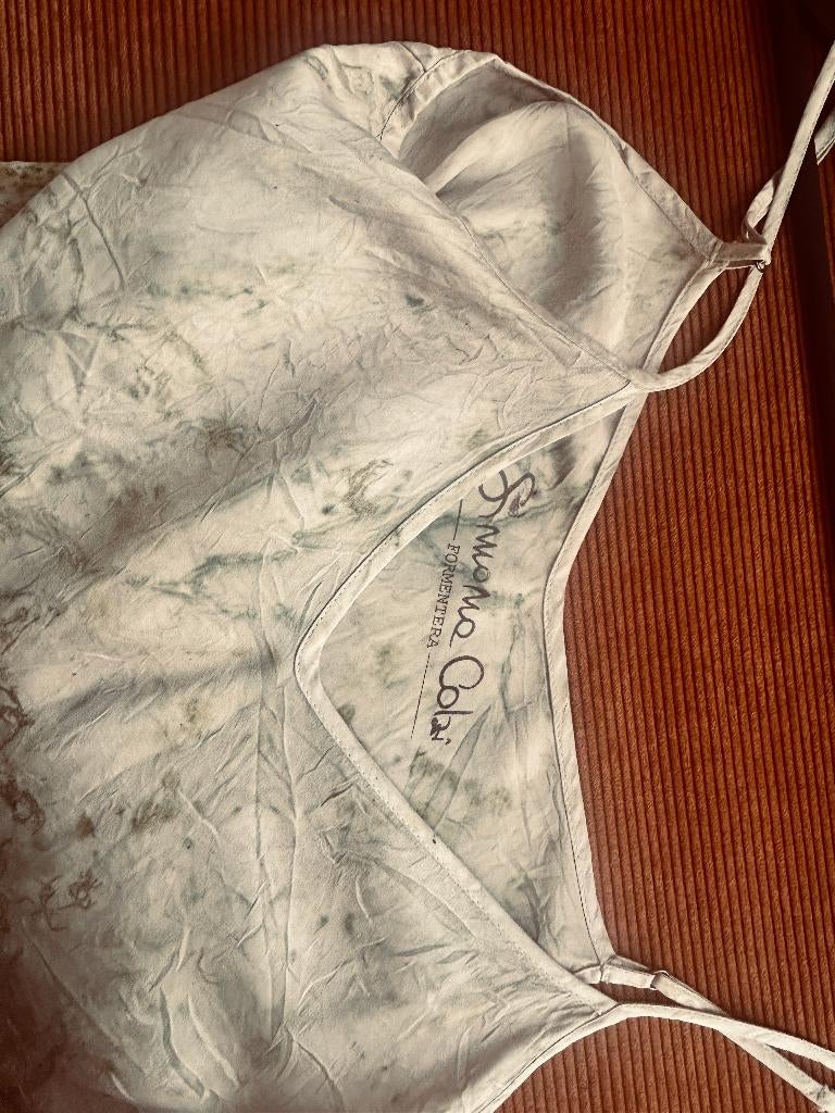 Simona Cola Formentera lange jurk, tie-dye Ibiza-stijl, Kleding | Dames, Maat 38/40 (M), Simona Cola Formentera, Beige, Ophalen of Verzenden