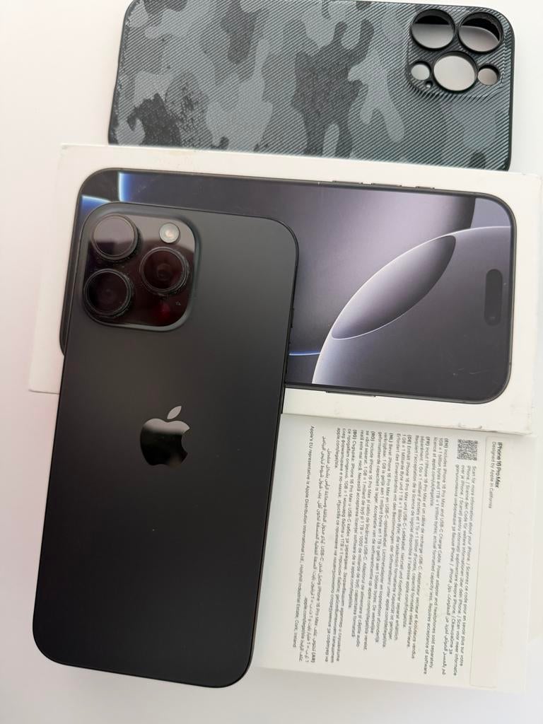 Iphone 16 Pro Max Noir - 256GB, Ophalen, Zo goed als nieuw, Zwart, IPhone 16