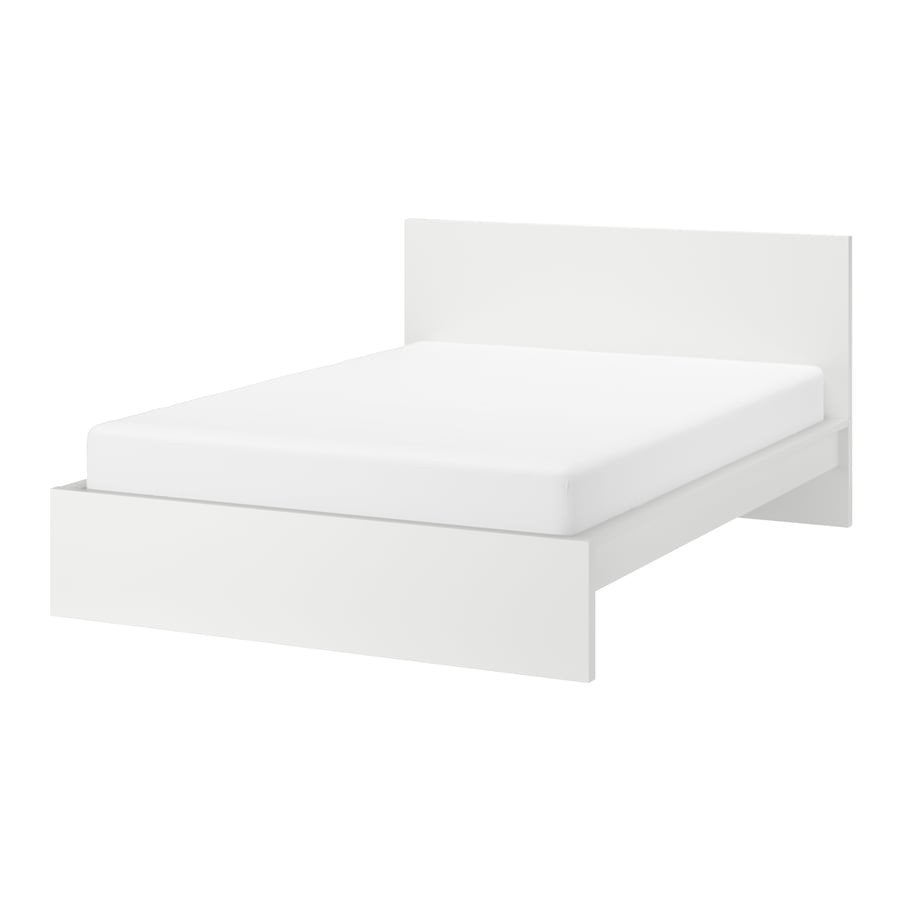 2persoonsbed te koop, Ophalen, Gebruikt, Wit, Tweepersoons