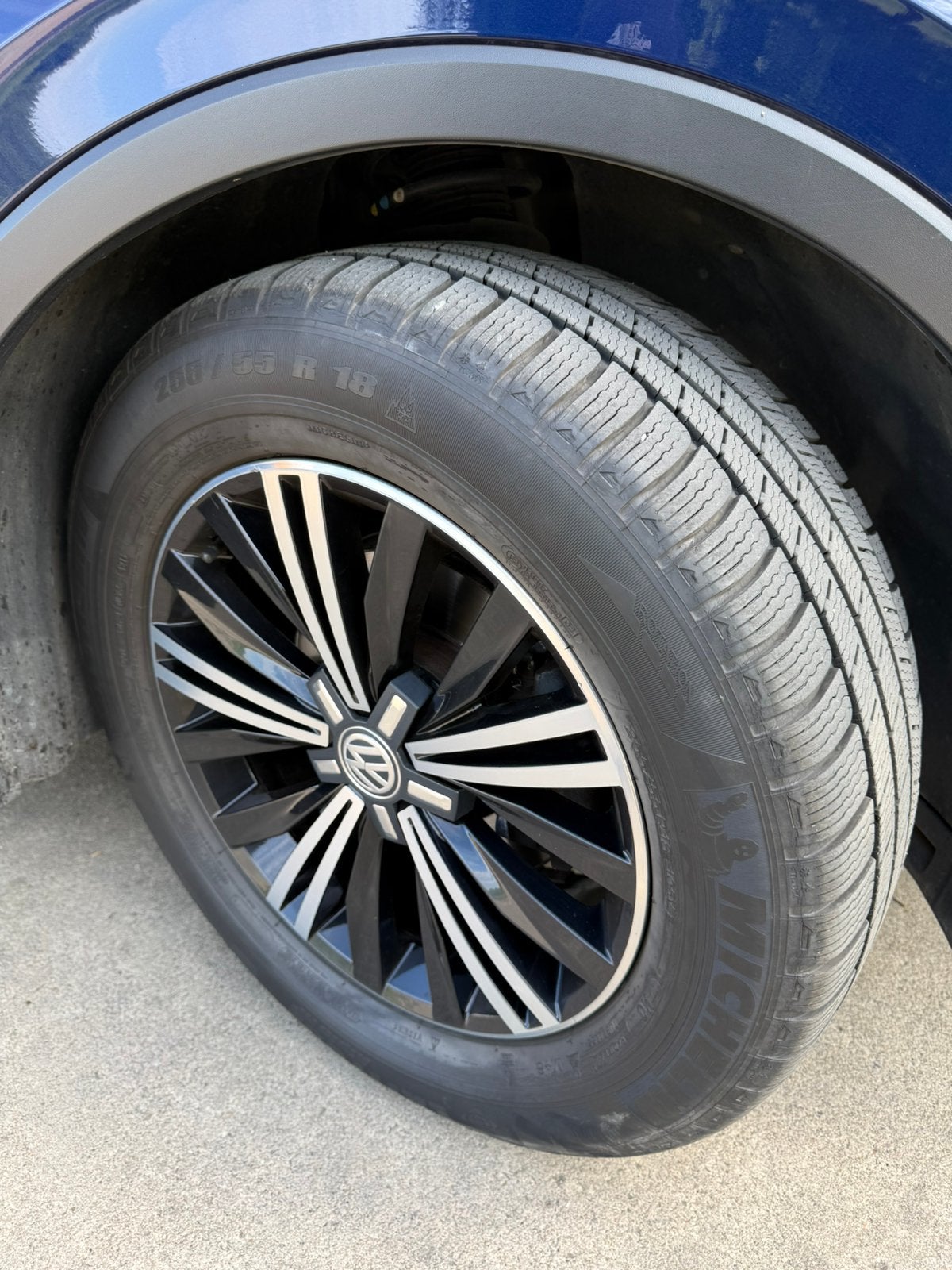 Originele VW Velgen+banden zo goed als nieuw 5/112 M+S, Ophalen of Verzenden, Band(en)