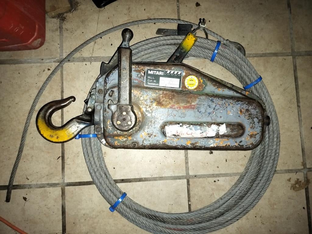 Tirfor tu 8 , staaldraad takel 800 kg, Doe-het-zelf en Bouw, Ophalen
