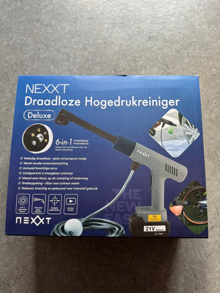 Nieuwe draadloze hogedrukreiniger, Tuin en Terras, Hogedrukreinigers, Ophalen of Verzenden, Zo goed als nieuw