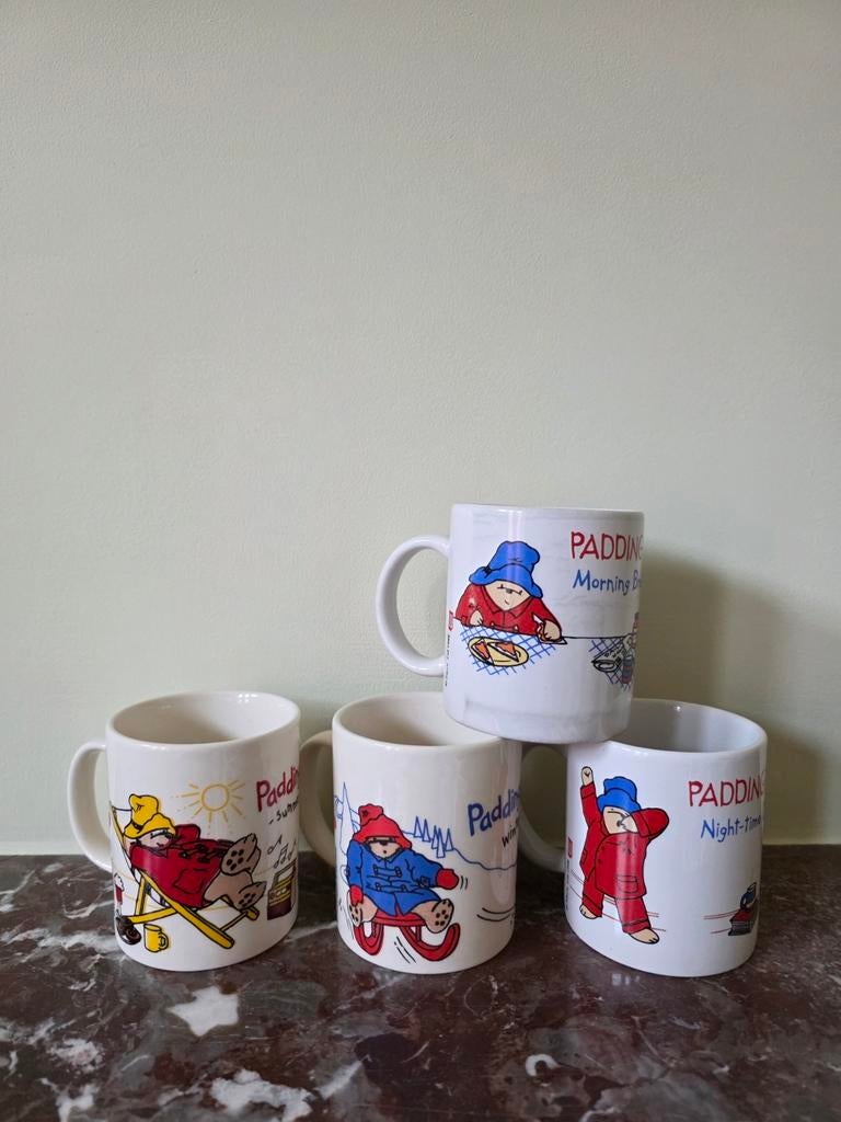 Vintage Paddington tassen, Ophalen, Zo goed als nieuw, Keramiek, Kop(pen) en/of Schotel(s)