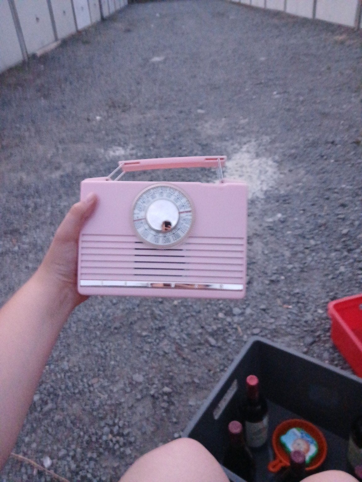 Retro radio merk silver, Immo