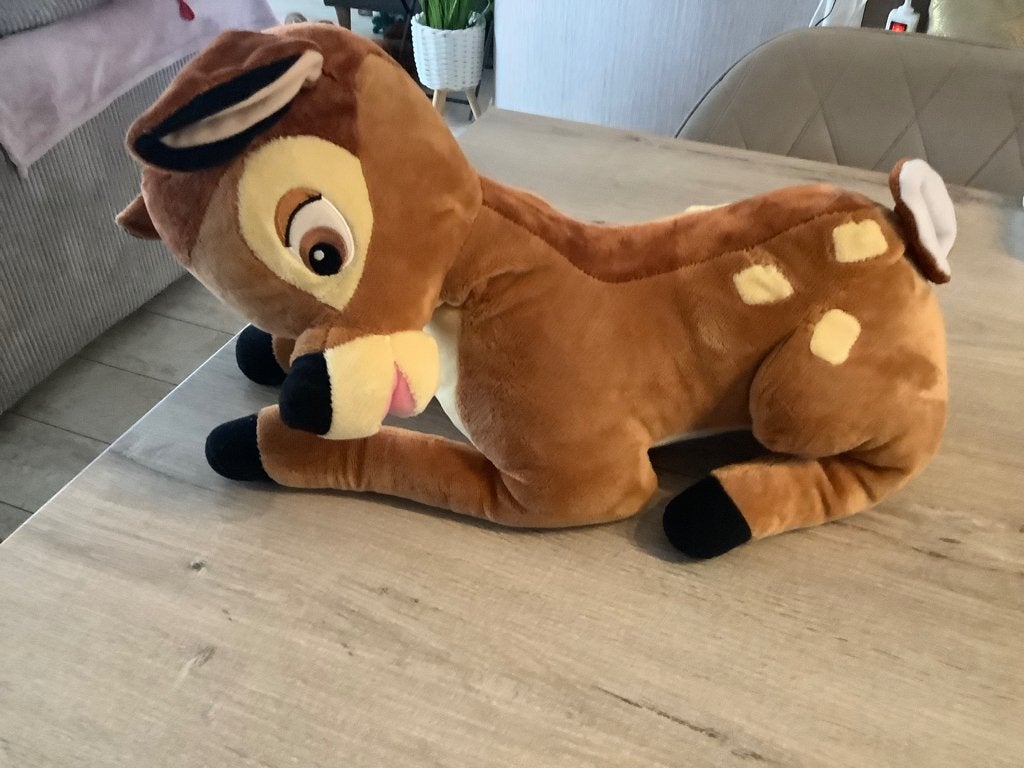Personnage en peluche Disney Bambi (20x40 cm), Brun, Comme neuf, Moyen (20 à 80 cm), Autres types
