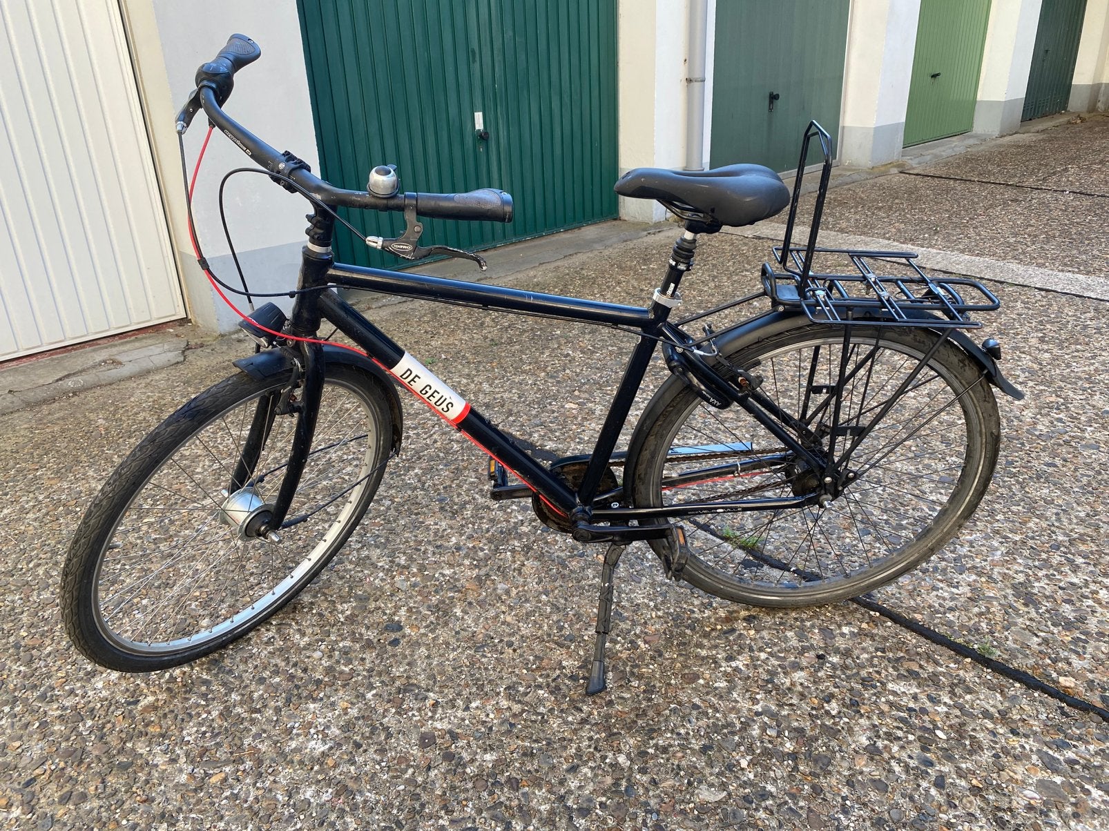 Nette herenfiets De Geus, Fietsen en Brommers, Gebruikt, Velgrem, Versnellingen, 53 tot 57 cm