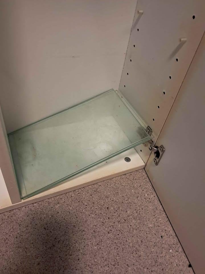 petite armoire salle de bain, Enlèvement, Utilisé, Verre