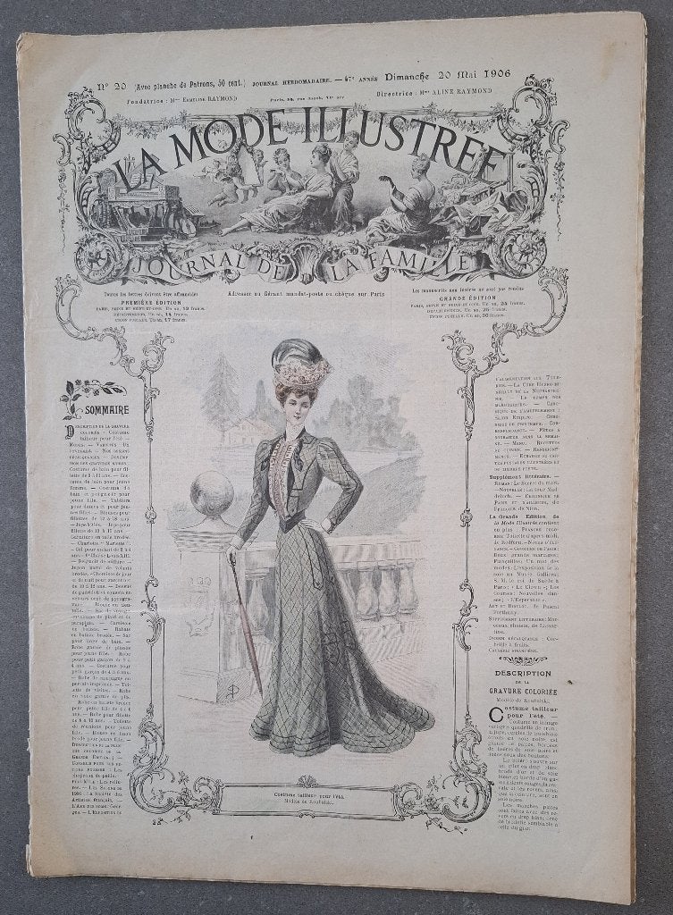 Exemplaar nummer 20 van  La Mode Illustrée uit 1906., Boeken, Ophalen of Verzenden, Gelezen, Damesbladen