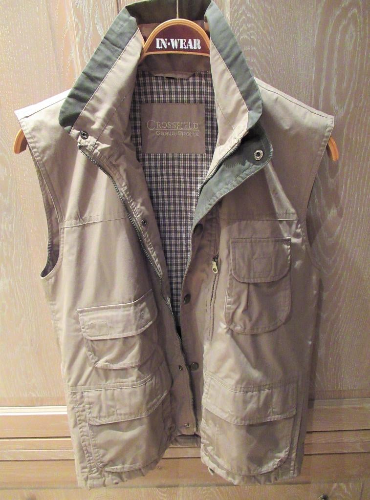Nieuw Crossfield jasje met zakken, mt Large, Envoi, Neuf, Beige, Crossfield