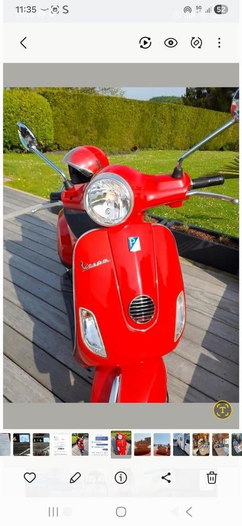 Vespa in zeer goede staat te koop, Fietsen en Brommers, Overige modellen, Klasse A (25 km/u), Ophalen of Verzenden, Zo goed als nieuw