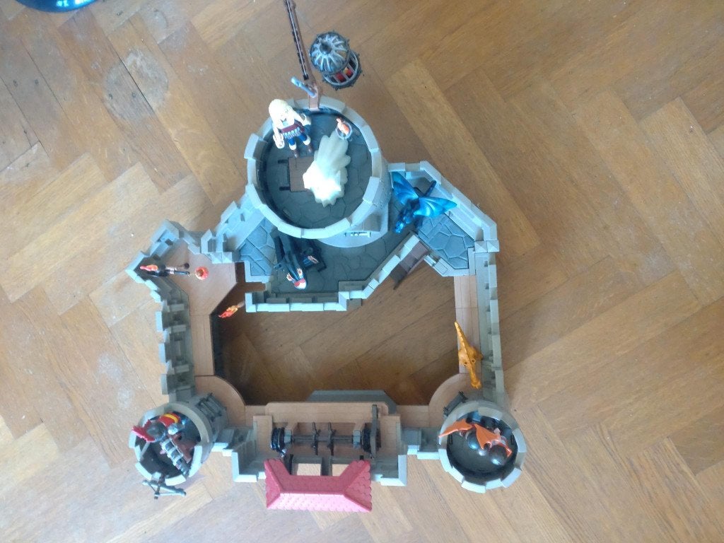 Playmobil kasteel - orde van de valkenridder, Ophalen, Complete set, Zo goed als nieuw, Kasteel/Fort