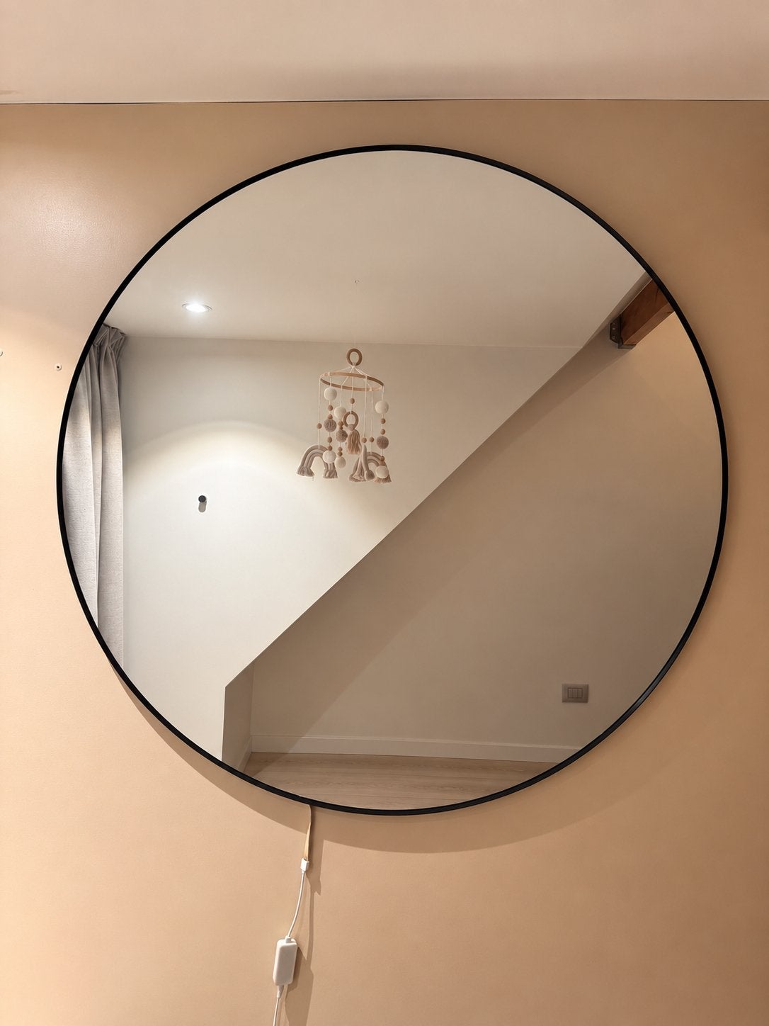 Grote ronde spiegel 110cm, Enlèvement, Comme neuf