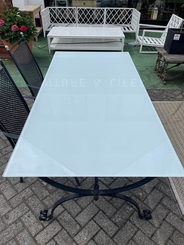 NIEUW GLAZEN TAFELBLAD wit BLAD voor eettafel of salontafel, Neuf, Verre, Moderne, Enlèvement